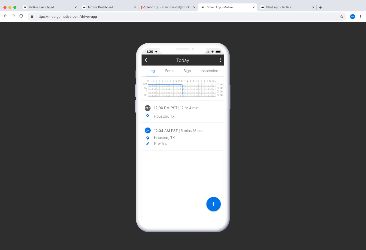 Introducing the redesigned Motive Electronic Logbook App