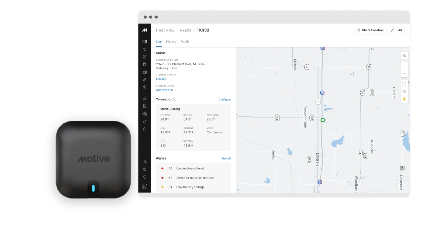 Motive introduces Reefer Monitoring for cold chain logistics.
