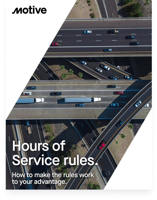 Guide Hours of Service Rules Motive