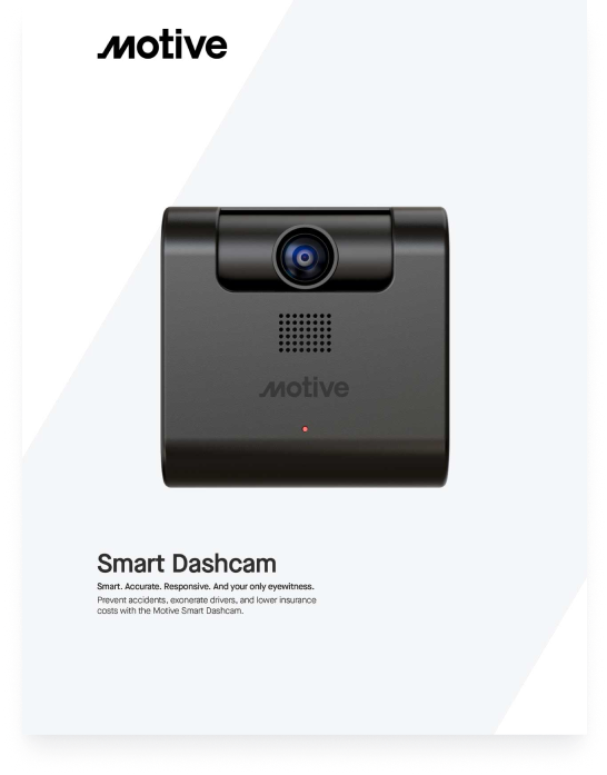 Spec sheet | Smart Dashcam | Motive