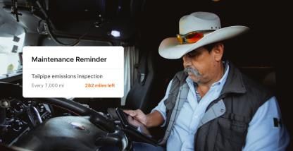 California smog check rules for fleet vehicles.