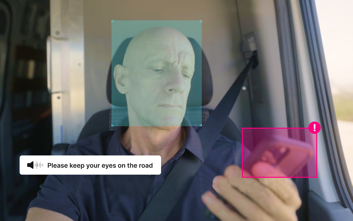 Truck Dash Cam Shows Distracted Driving - Fleet Management Solutions by GPS  Trackit