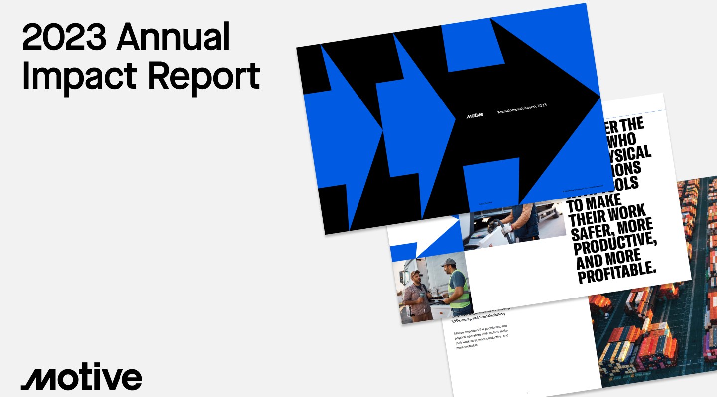 Motive publishes its 2023 Annual Impact Report.