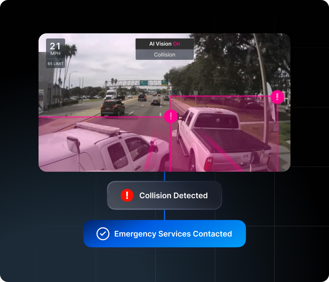 collision detection feature for accident management 