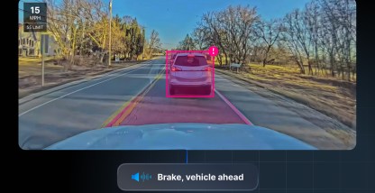 Forward Collision Warning AI helps prevent rear-end crashes.