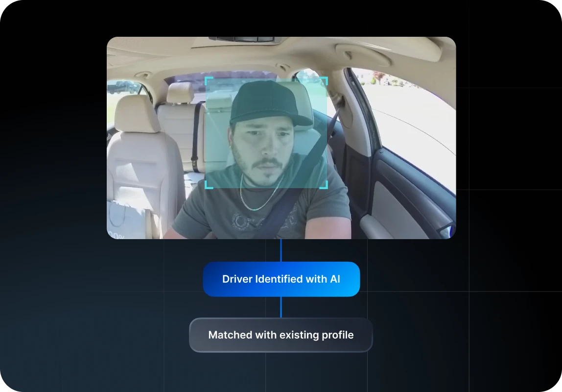 Driver being identified with AI