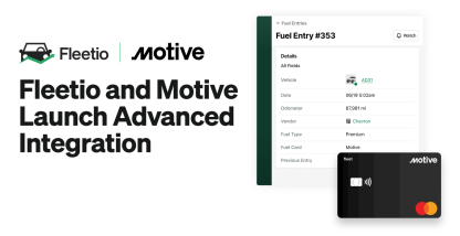 Fleetio and Motive Launch Advanced Integration to Improve Fuel Cost Control and Maintenance Compliance