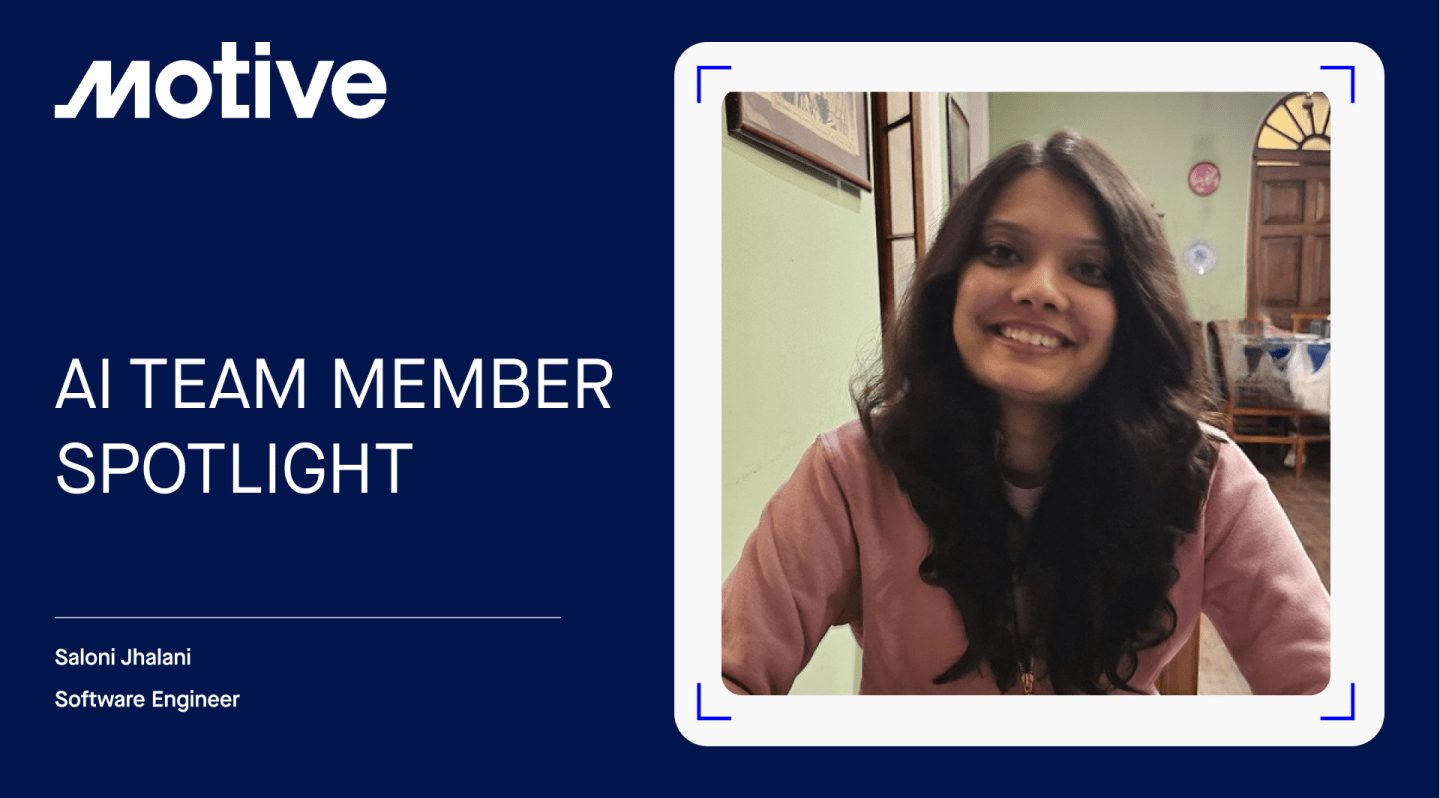 AI Team Member Spotlight: Saloni Jhalani on Building AI that Makes Roads Safer.