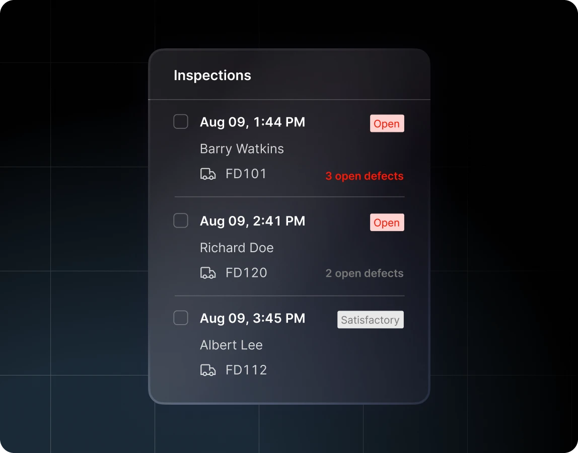 truck inspection history