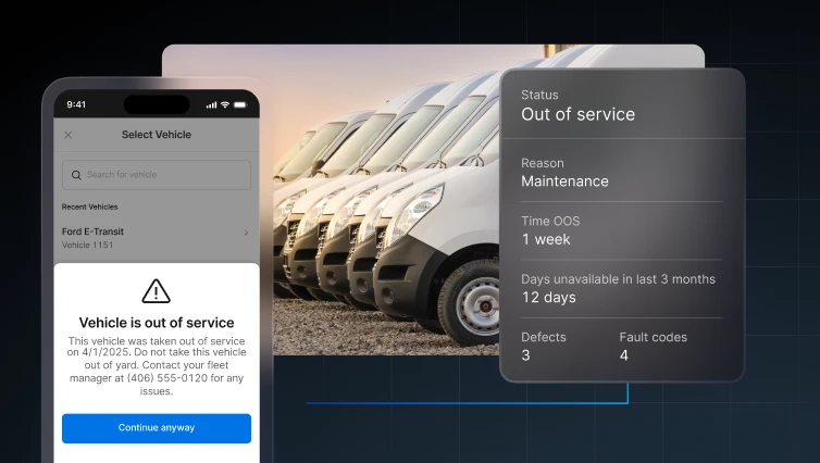 vehicle & asset availability history tracking