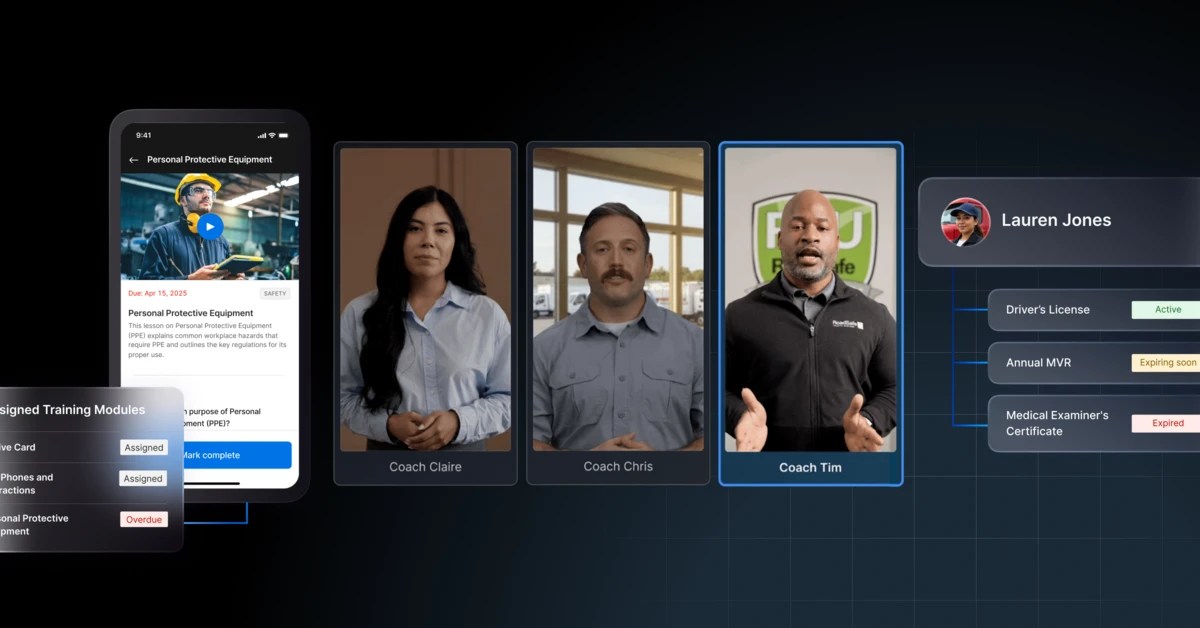 New AI-powered Workforce Management tools automate driver coaching, streamline training and track compliance documents.