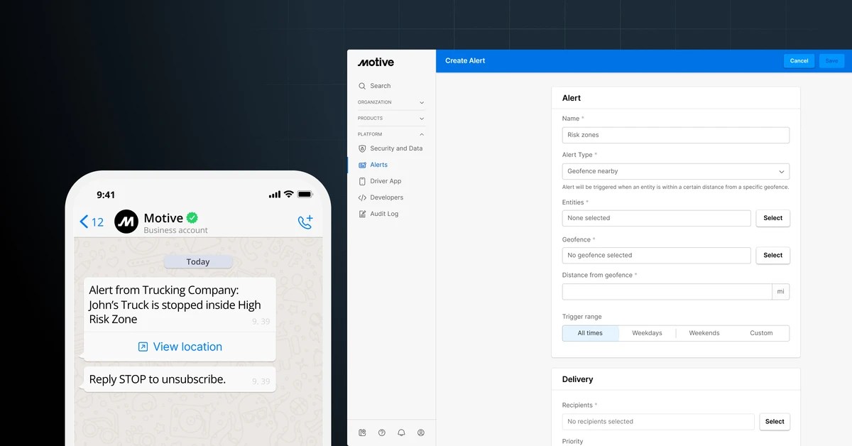 Introducing geofence-based risk alerts: Proactive protection for your fleet.