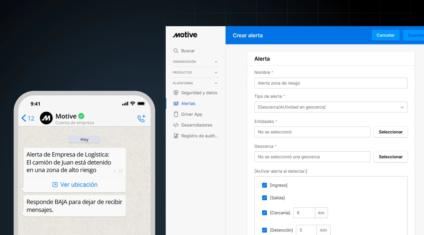 Presentamos las alertas de zonas de riesgo basadas en geocercas, una protección proactiva para tu flota.