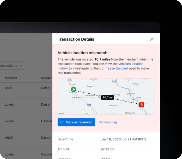 motive fleet vehicle location mismatch