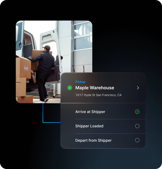 driver workflow automation for fleet dispatch tracking