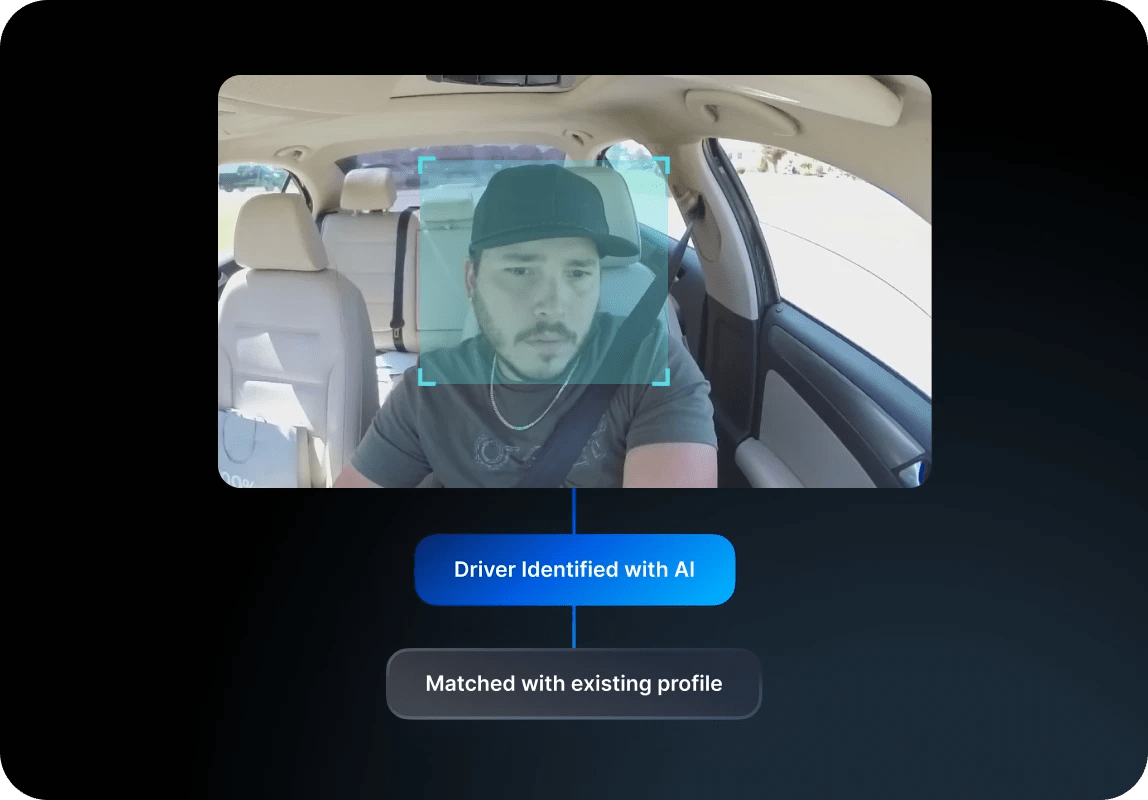 Driver being identified with AI