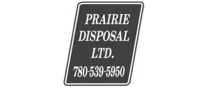 Prairie disposal LTD. logo with phone number