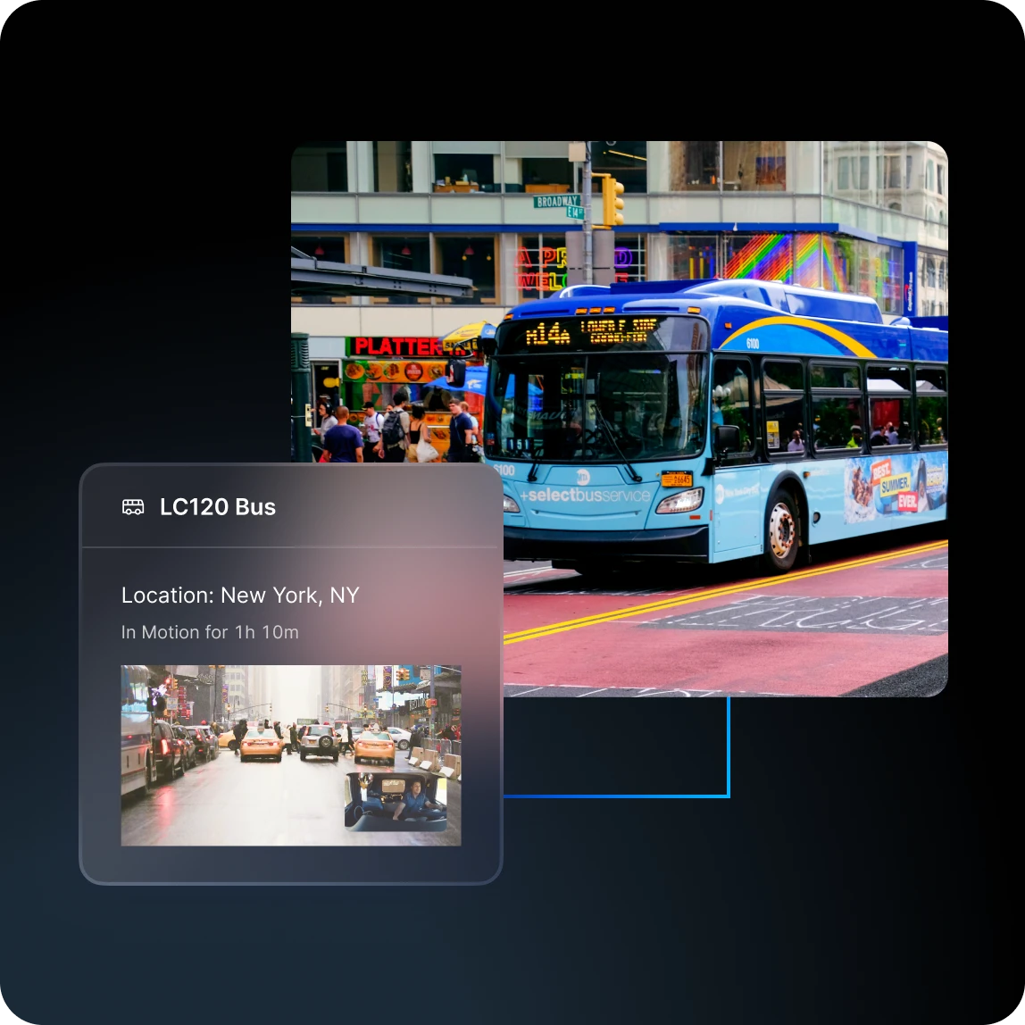 bus fleet management in motive app