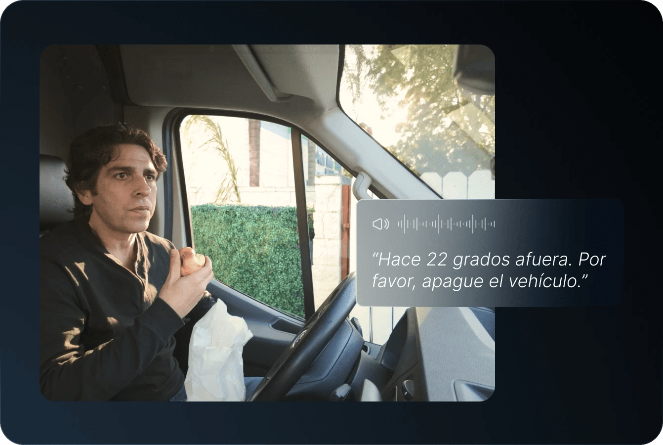 ai automation alerting driver of unnecessary idling
