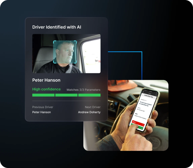 driver identification with ai via dashcam and app
