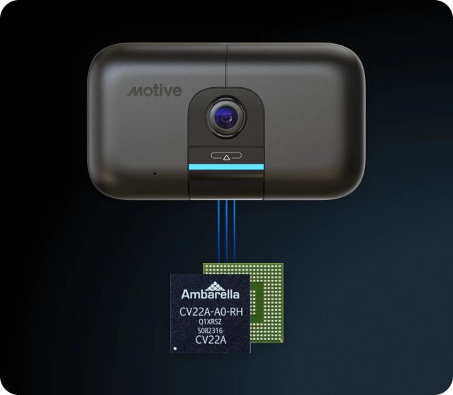 motive dashcam with ambarella chip