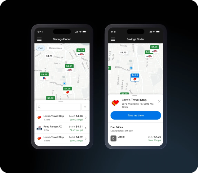 motive savings finder for affordable fuel management