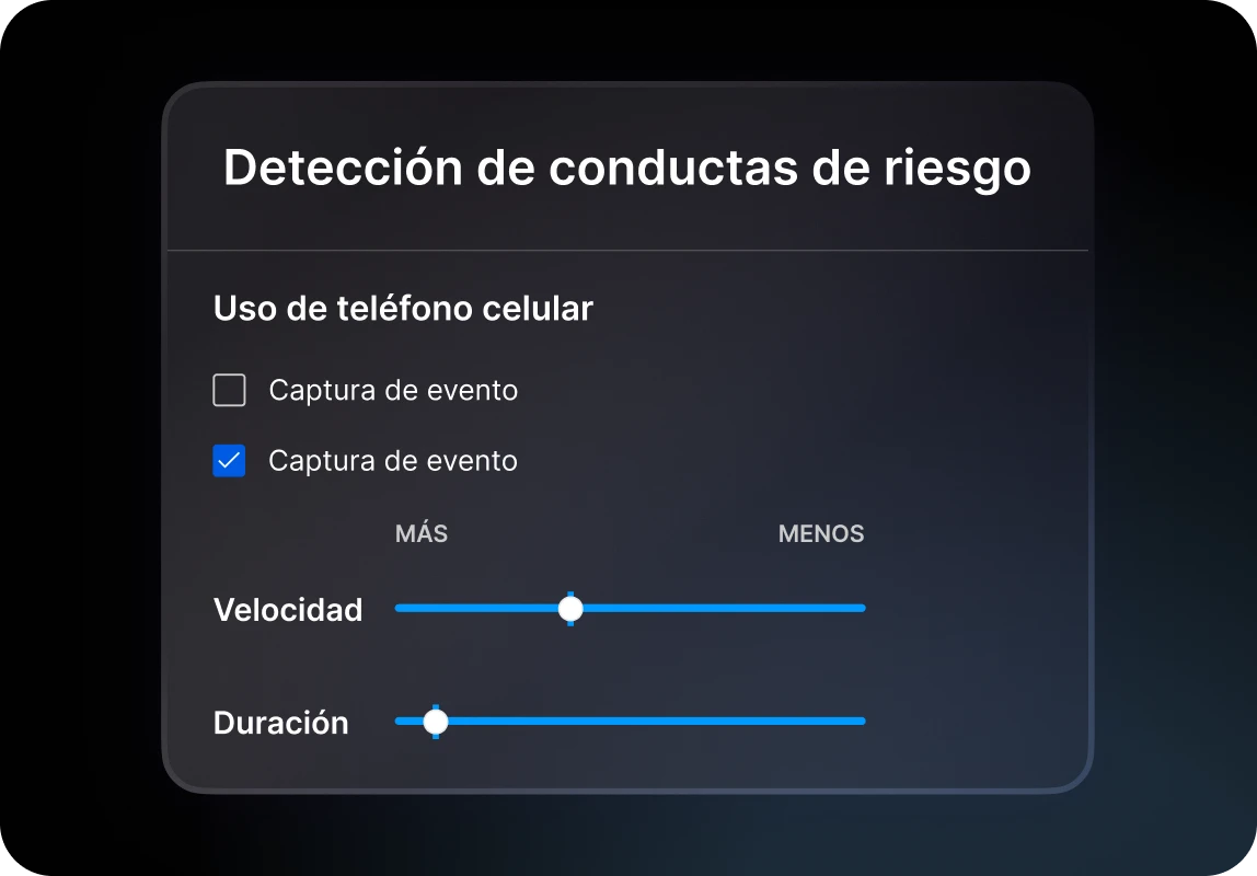 Unsafe behavior detection settings