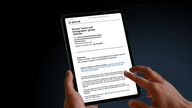 Great Britain Fleet Compliance Guide - image of tachograph regulations