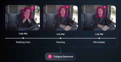 Detect driver fatigue early and prevent collisions with AI-powered Fatigue Detection.