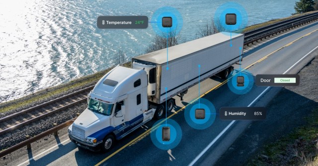 Reefer monitoring trailer sensor diagram.