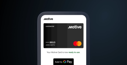 Motive Card is now available in Apple and Google digital wallets.