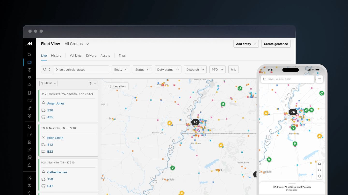 Introducing a new faster, more actionable Fleet View — Live Map