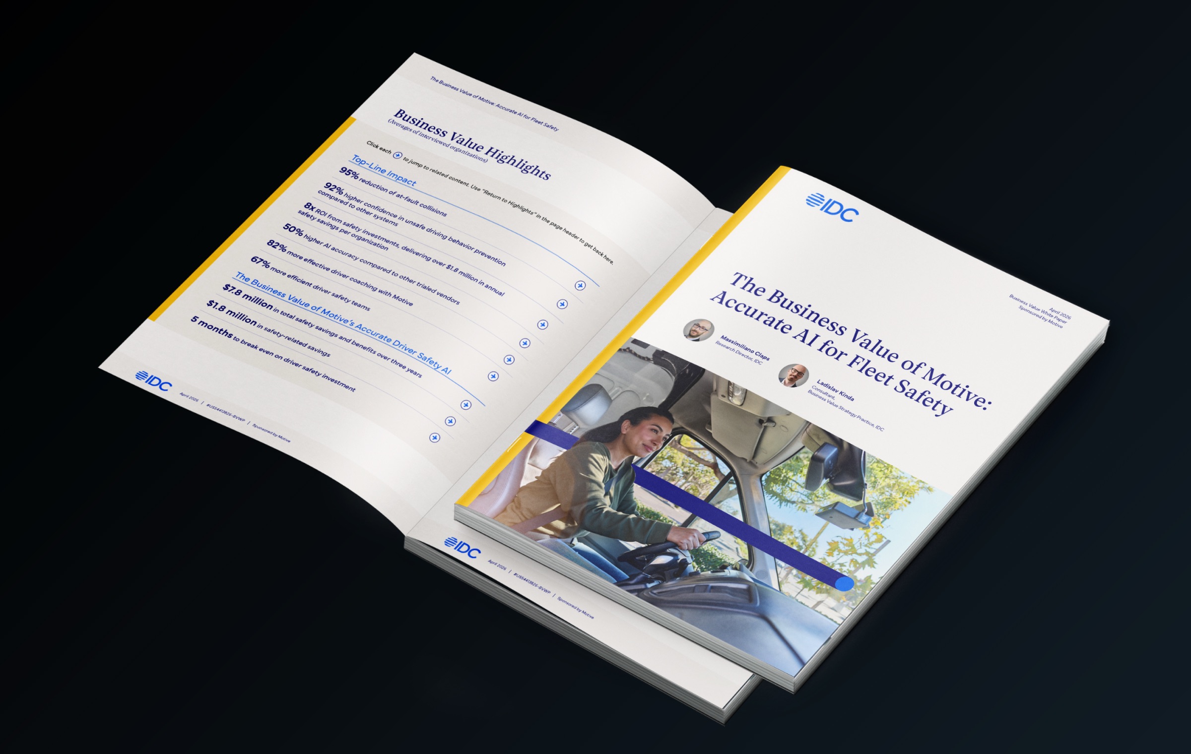 IDC study: How accurate AI in fleet safety helps reduce collisions, risk, and costs