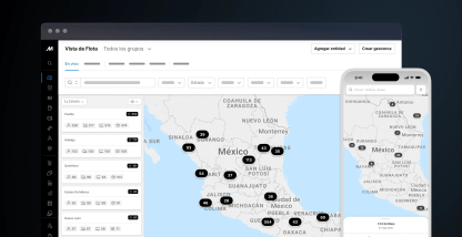 Presentamos un mapa en vivo más rápido y con mayor capacidad de respuesta en la Vista De Flota.