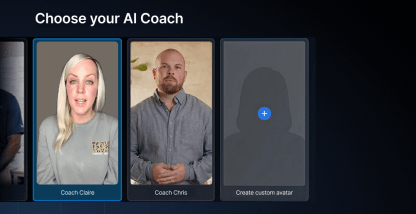 Introducing AI Coach with custom avatars: Personalised coaching at scale