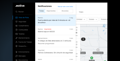 Elimina el ruido y detecta el robo de carga más rápido con las alertas de apertura de puertas.