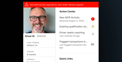 Catch driver-related risk sooner with Continuous Monitoring for Motor Vehicle Records.