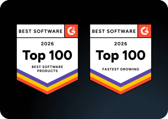 Motive wins two 2026 G2 Best Software badges for Top 100 Best Software Products and Top 100 Fastest Growing.