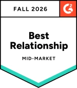 G2 Summer 2026 – Best Relationship Mid-Market badge